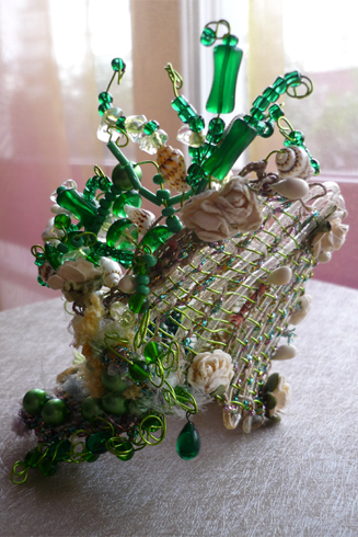 bracelet vert sculpture (2)